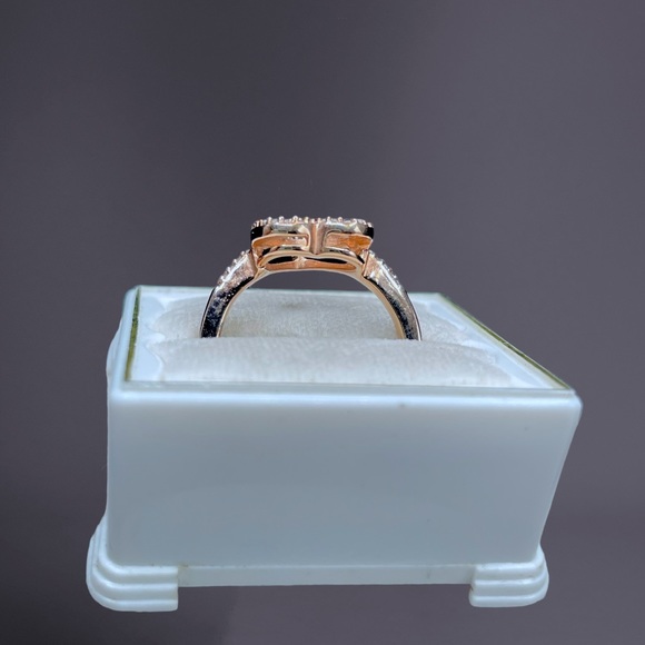 🌺 Rose Gold Heart Genuine Diamond Ring-NEW! - Picture 8 of 10